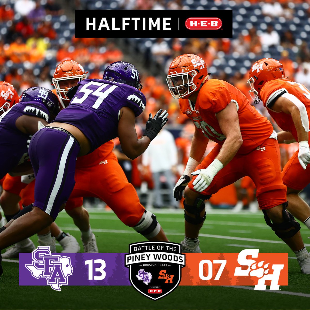 Score at the half