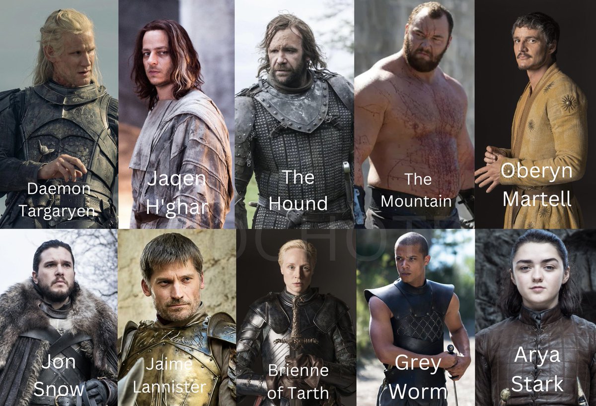 westerosies's tweet photo. Choose 3 to protect you, the rest will try to kill you. Who are your guardians? #HouseOfTheDragon https://t.co/61ROg4aeic