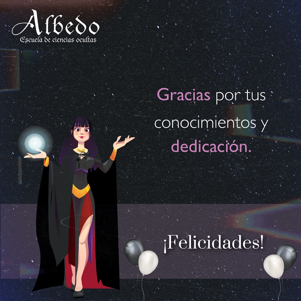 AlbedoEscuela's tweet photo. Una bruja es una mujer sabia con un profundo conocimiento sobre la naturaleza. Mantiene un estrecho vínculo con todos los seres vivos y logra desapegarse de todas sus limitantes para trascender a niveles superiores. 

Queremos felicitar a nuestra directora Tere Flores en su día. https://t.co/pIeFyObbRK