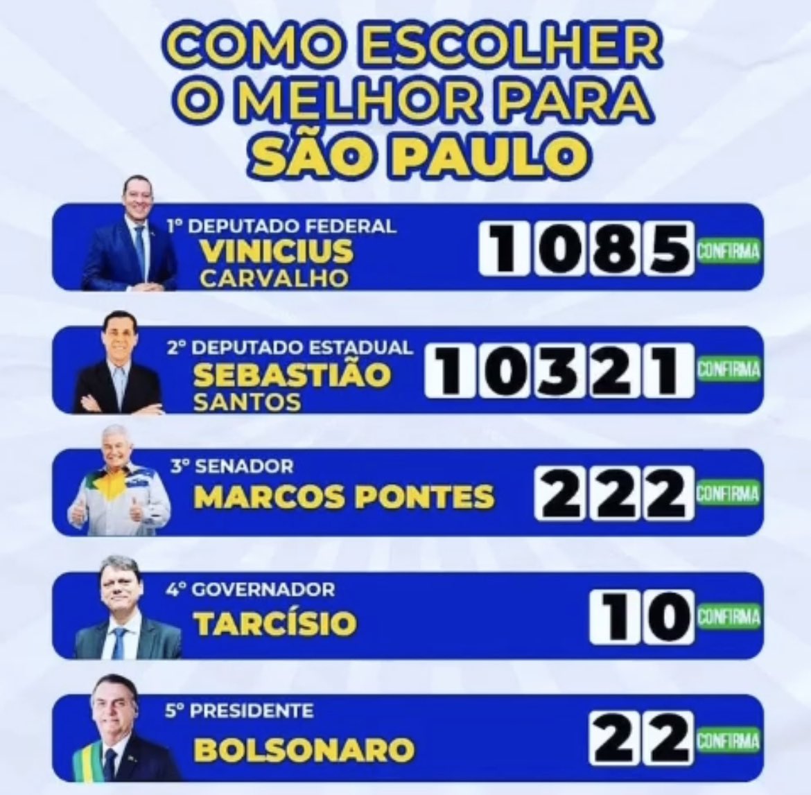 AhQueDia's tweet photo. Melhor escolha para São Paulo https://t.co/HRrxz5sppx