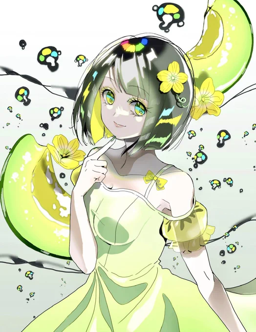 タグ企画 #自創作女子イラストフェス01 に参加します素敵なタグですね花や果物、植物が好きです、よろしくお願い致します 