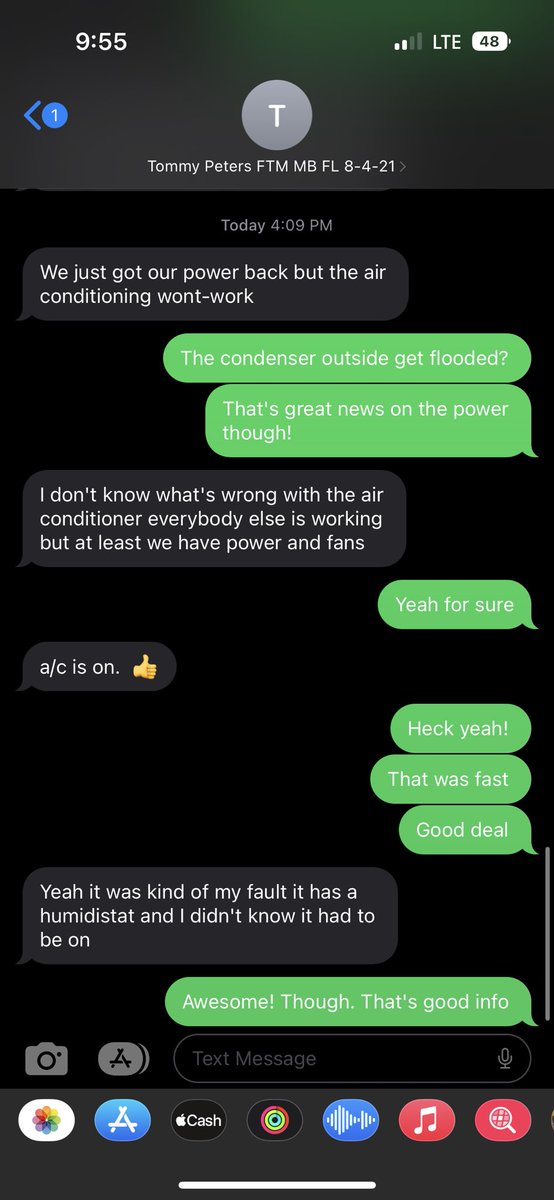 merrellblake's tweet photo. @FrogNews I’ve got an employee in a condo in downtown Ft Myers. Took a generator there from Tampa yesterday. Just texted me this today: https://t.co/5TAjIzFfhF