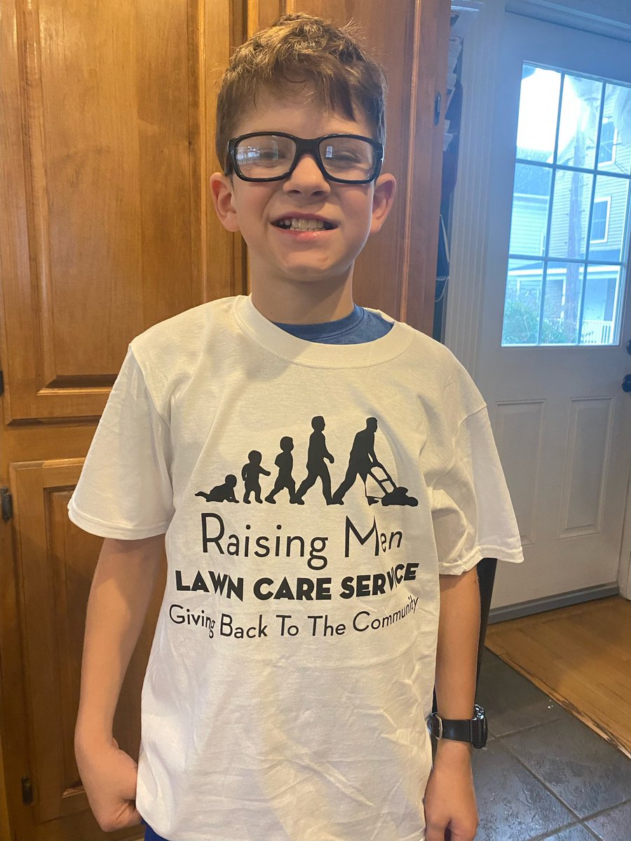 iamrodneysmith's tweet photo. Jonah of Salem, MA  who recently signed up for our 50 yard challenge received his shirt , safety glasses and ear protection . He’s ready to rock and mow . What words of advice would you give to him ? https://t.co/vKdWa3pwqB