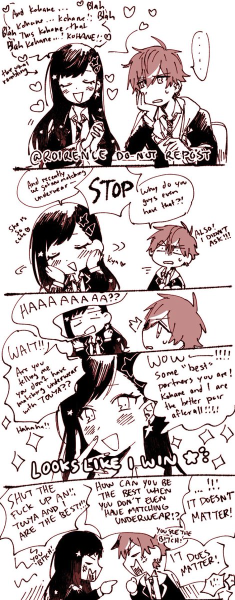 scribbled out a dumb convo 