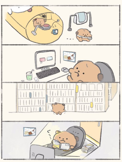 避難🧹(帰るタイミングが分からない🍗📚) 