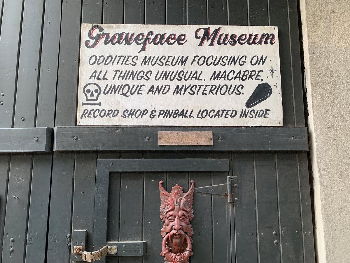 I just learned that <a href="/pattonoswalt/">Patton Oswalt</a> was at <a href="/GravefaceMuseum/">Graveface Museum</a> about an hour before I was today, and I’m quite bummed about this.