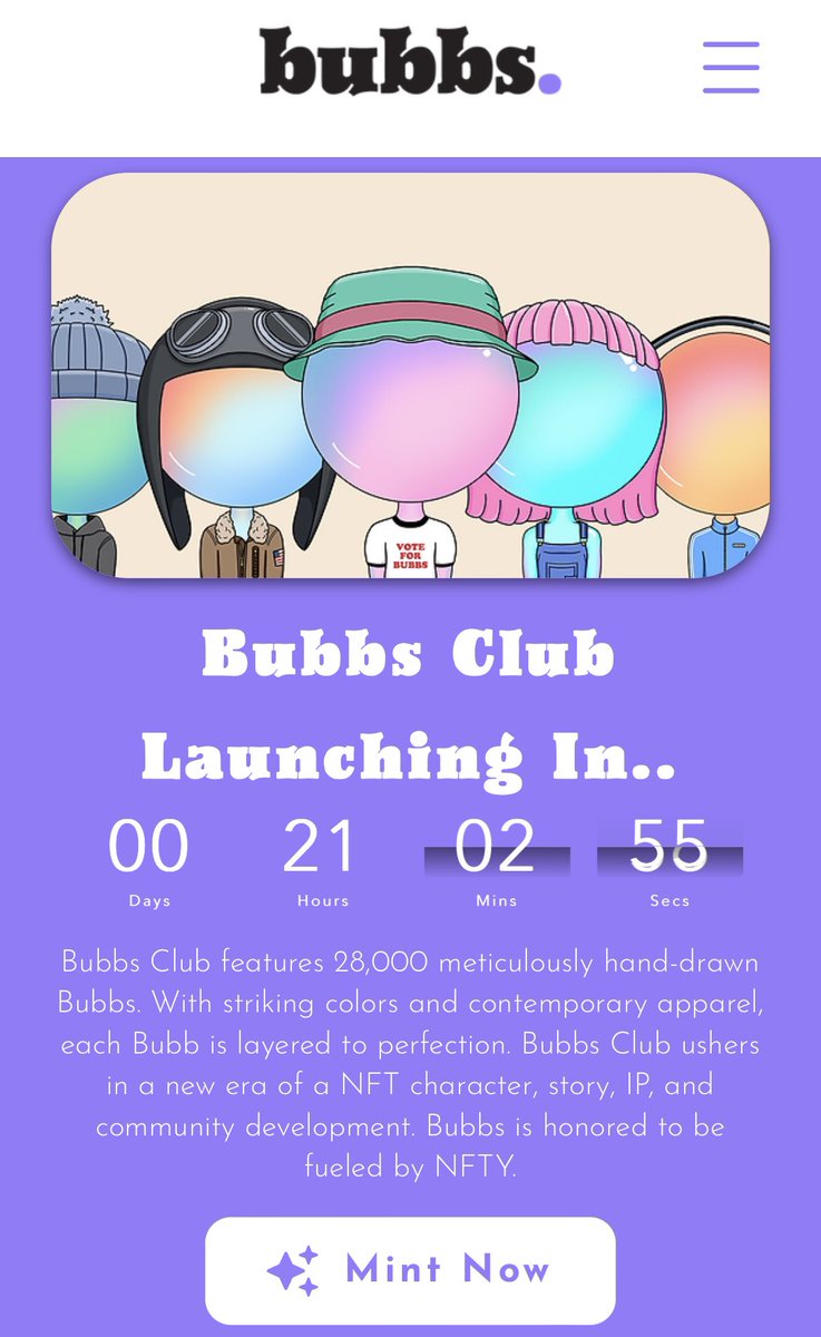 Bubbs (Minting Now!) tweet media