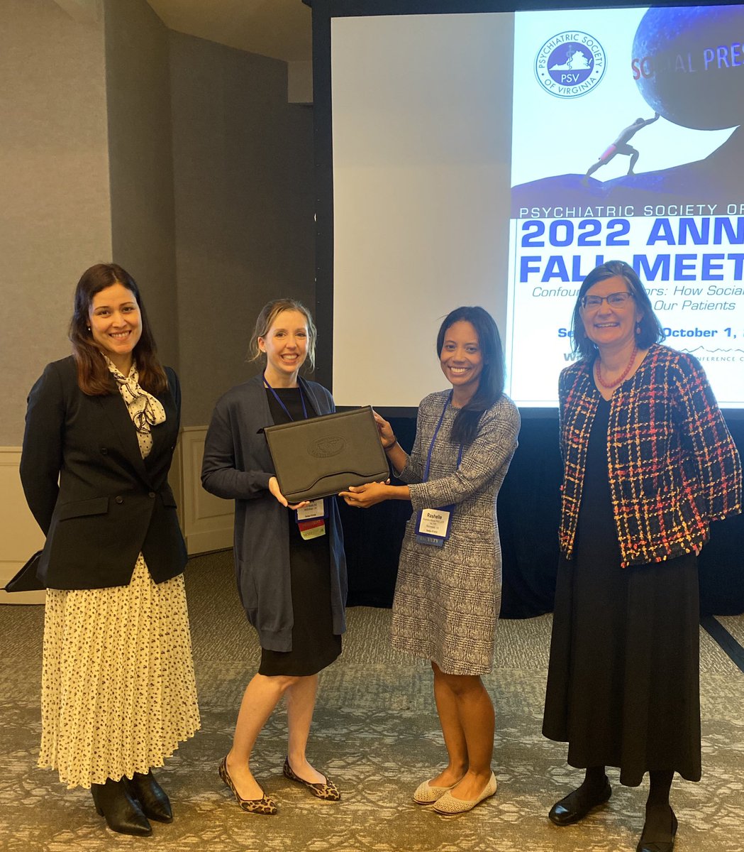 PsychDynamic's tweet photo. PSV President Dr. Kara Beatty and our amazing speakers Dr. Bushra Shah and Dr. Rigby at the @VApsychsociety   #PSVFall2022  conference. Great panel discussion. #WomenInMedicine #psychtwitter #MedTwitter #mentalhealth @APApsychiatric https://t.co/27Y194PHYT