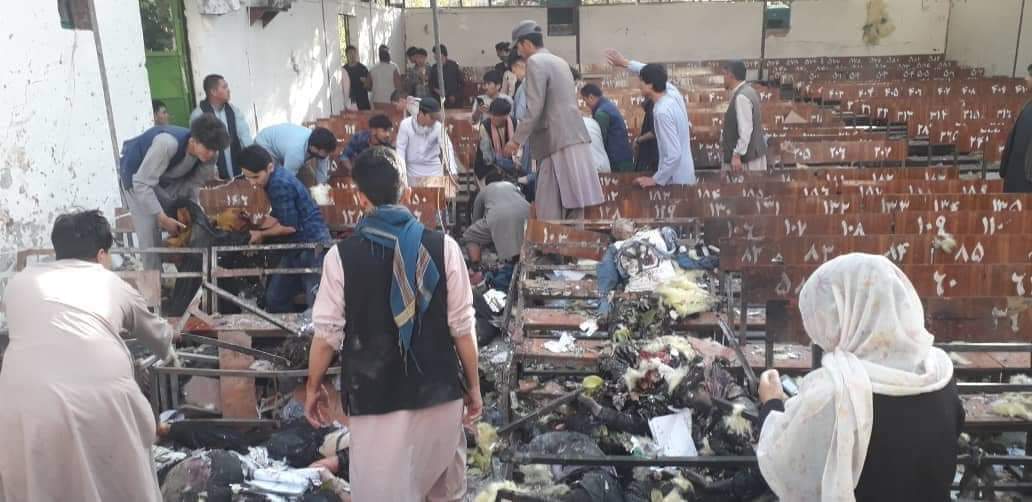 TerrorismVicti1's tweet photo. The terrorist attack on the Kaj educational center in the west of Kabul, 17 such terrorist attacks in the past one year and the genocide of the ethnic group, it is clear that the Taliban group is responsible and accountable. https://t.co/PGoCZiZR0d