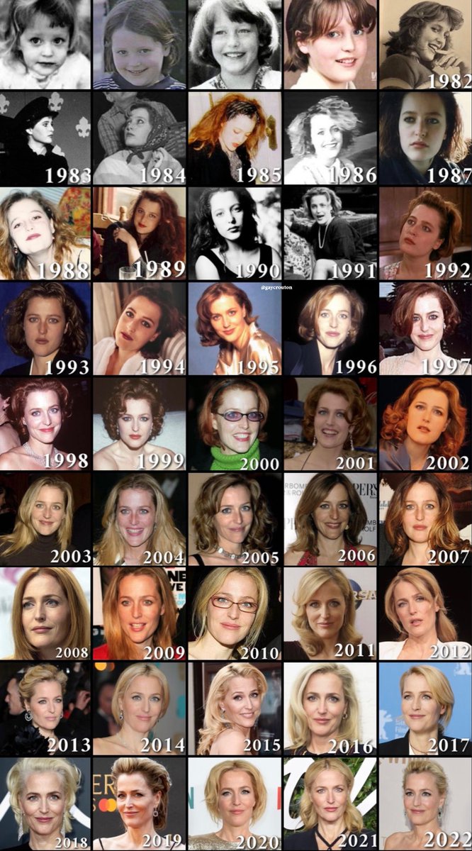 Gillian Anderson 1982-2022 ✨