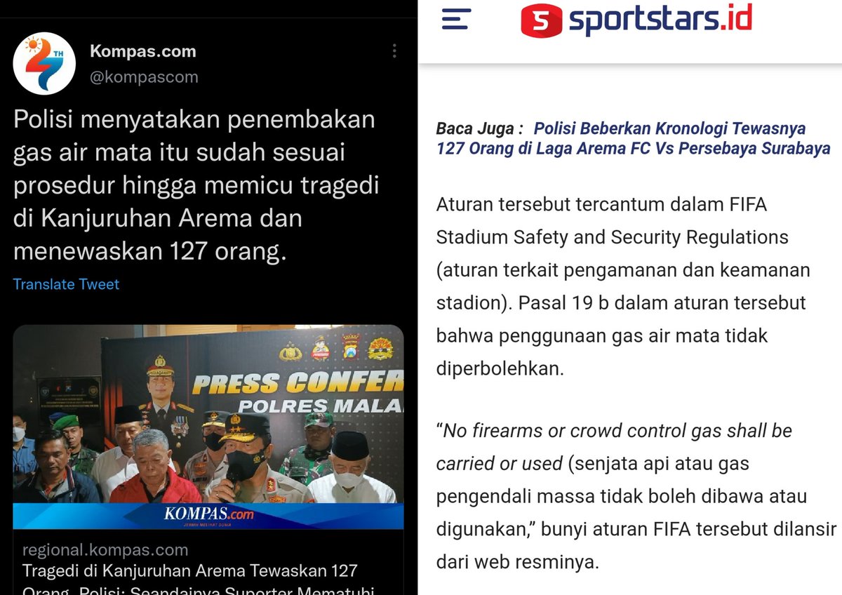 wt_fulan's tweet photo. @ListyoSigitP Kok anak buahmu ngotot??? Begini kualitas bawahanmu?? Tunjukan Wibawamu pak.

#kanjuruhan #arema #persebaya https://t.co/Tdo6sHxqmd