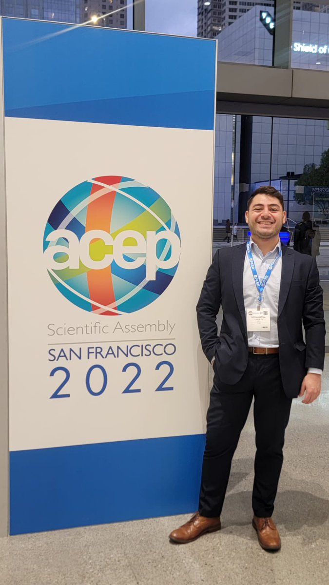 MohamadAliChea1's tweet photo. Day 1 at #ACEP! Having a great time with @UToledoEM! #MedEd #MedTwitter @ACEPNow #FOAMed #EMbound https://t.co/HyLGqhDO5x