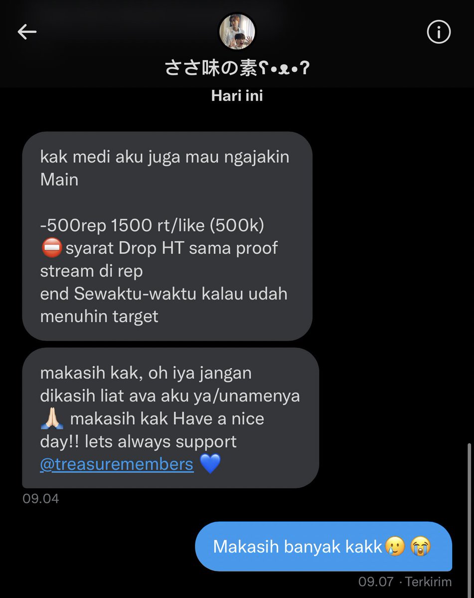 meditiaputri's tweet photo. ‼️ RT DEALS FOR @treasuremembers ‼️

Terimakasih kaka yang baik hatinyaaa💕 
Biar makin semangat dan membara seperti VolKNo, ayok di komen, like, RT/QRT yang banyaaak 🔥

📍Rp 500.000
🎯500 rep &amp; 1500 rt/like
‼️ Drop proof streaming Treasure

Gasss TEUMEEE🔥🔥 https://t.co/QoQnn67uP5