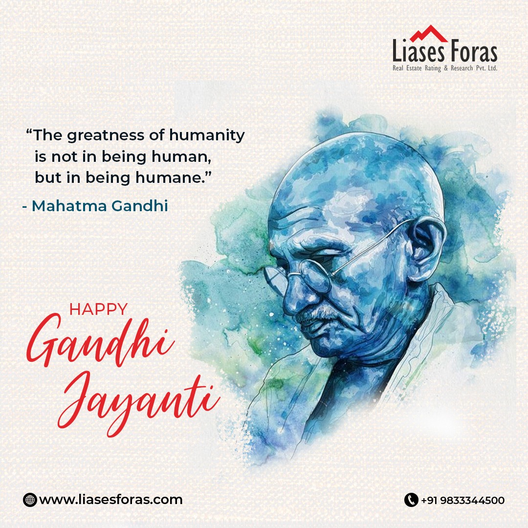LiasesForas's tweet photo. Liases Foras on the great occasion of the birth of the Mahatma, would like to imbibe the virtues of Satya, Ahimsa, and Sarvodaya in every aspect of life.
.
#LiasesForas #PropertyScience #RealEstateTips #HappyGandhiJayanti #MahatmaGandhi #GandhiJayanti #GandhiJayantiSpecial https://t.co/nPpe95BqWy