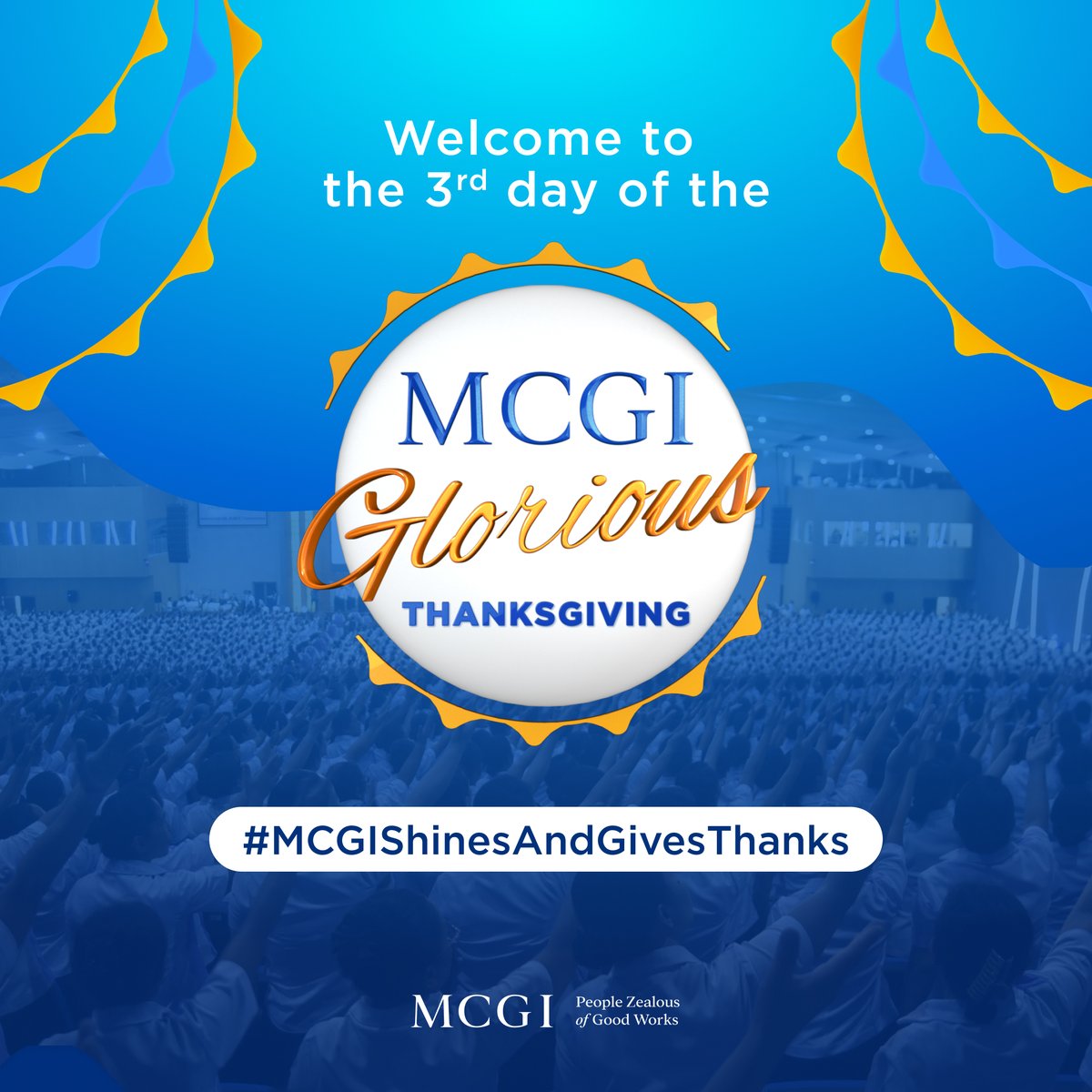 mcgidotorg's tweet photo. We are already on the third day of our Special Thanksgiving of God’s People!

Let us continue our offering of thanksgiving to God and the studying of His precious wisdom. 

Thanks be to God! 

#MCGIShinesAndGivesThanks
#HappySPBBDay3 https://t.co/zLl46tah0a