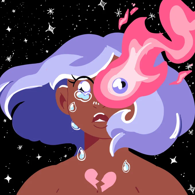 Happy #blacktober I draw a lot of cute black girls. 