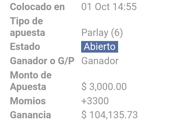 ChapitoApuestas's tweet photo. Ya está cocinado el Súper Parlay de mañana domingo 🏈🔥!!!

Se lo compartiré ÚNICAMENTE a los Chingones que den 🔄 y ❤️!!

¿Quién jala? https://t.co/5ohpJo21JI