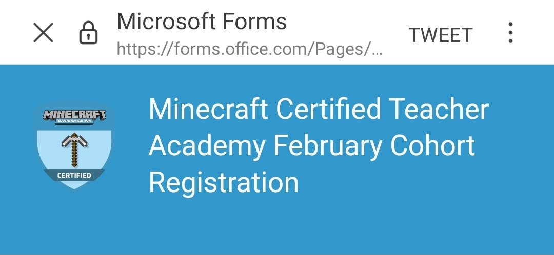 Thank you <a href="/NSheppard_TSAT/">Natalie Sheppard</a> for RT this incredible opportunity from <a href="/Aspire2Be/">Aspire 2Be</a> to become <a href="/PlayCraftLearn/">Minecraft Education</a> Certified Teacher. Been talking about doing so since 2016 so putting my money where my mouth is...