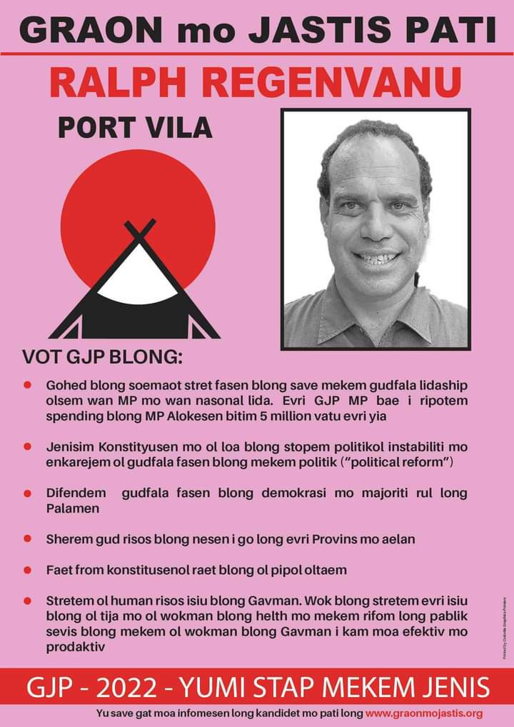 RRegenvanu's tweet photo. So, two years earlier than expected, we're going back to the polls. "Snap" general election in Vanuatu on 13 October. Campaign starts today https://t.co/WvmeC4k9rk
