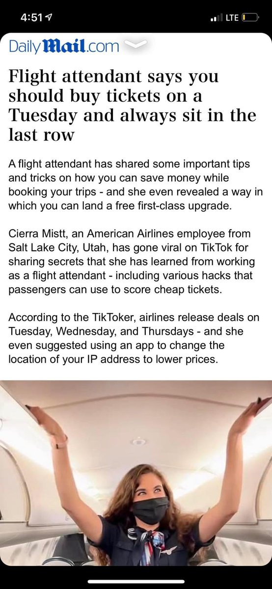 nelsongmartinez's tweet photo. @AmericanAir this person is claiming to be an AA flight attendant on Daily Mail. And her content is highly inappropriate. https://t.co/VbLtHV5sJG