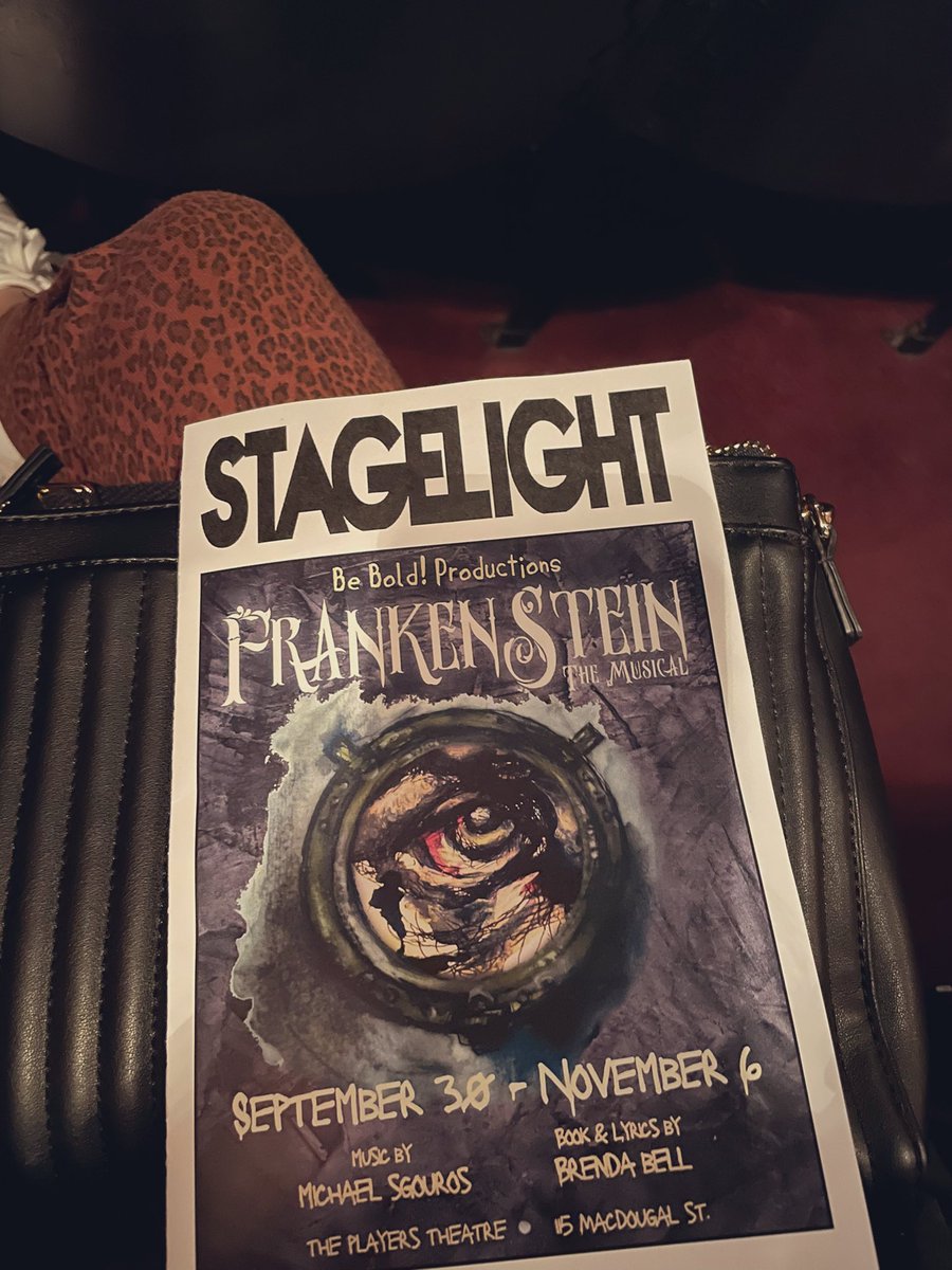 earthtomare's tweet photo. Two musicals in one week.. who do I think I am?? Also, best rendition of Frankenstein I’ve seen so far!  @PlayersNYC https://t.co/hcgLoRmq9c
