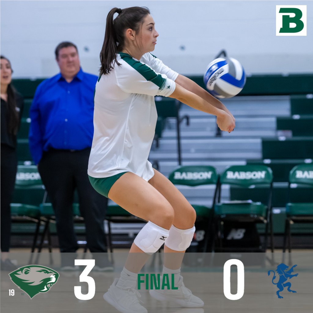 BabsonAthletics's tweet photo. @BabsonVB @ClarkAthletics Lauren Gips led all players with eight kills and was one of three players along with Sophia Shaw and Tatum Stelter to serve up four aces as No. 19 @BabsonVB downed @gordonathletics 3-0 for its 14th straight win on Saturday. #GoBabo #d3vb https://t.co/6mb4Z8PqlR