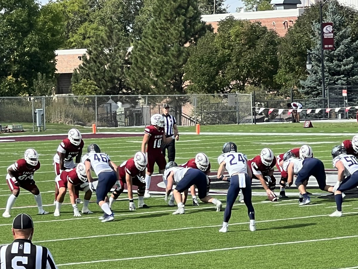 HOMECOMING GAME today in Chadron.  Softball enjoying a beautiful day and hard hitting football game.