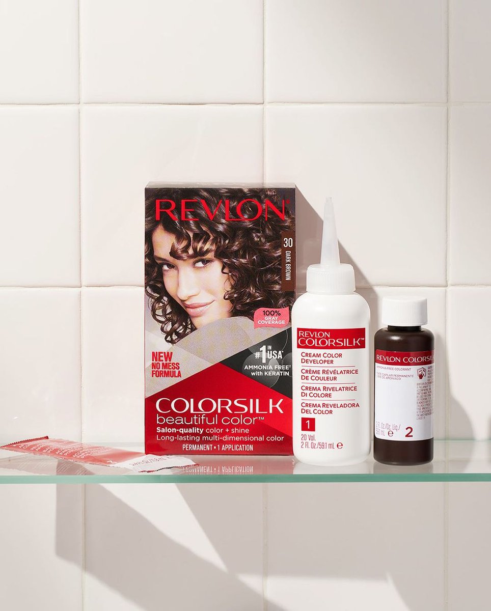 revlon's tweet photo. Achieve salon-quality color and shine in the comfort of your home with #ColorSilk Hair Color. Plus, the ammonia-free formula delivers 100% gray coverage and leaves your hair in better condition than before you colored it 💁
Tap to shop: https://t.co/UhDODkwKxi https://t.co/N80khAiYly