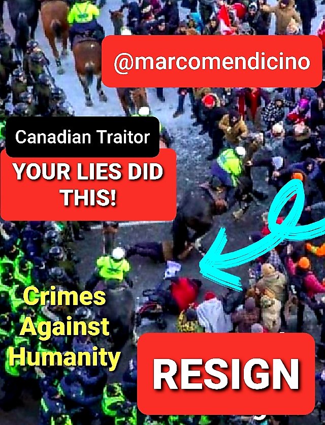 prettypatriotCA's tweet photo. @marcomendicino @CBCTheHouse How many #Canadians have you poor choices helped kill? #Suicides, #Segregation, #division, #hate, #jobloss, #PoliceBrutality, #overdose, #bankruptcy, #fearofdoctors, I could go on for days about the less detectable ways the #government has been killing us.
#GetTheWEFOutOfCanada https://t.co/e2W505D8S8