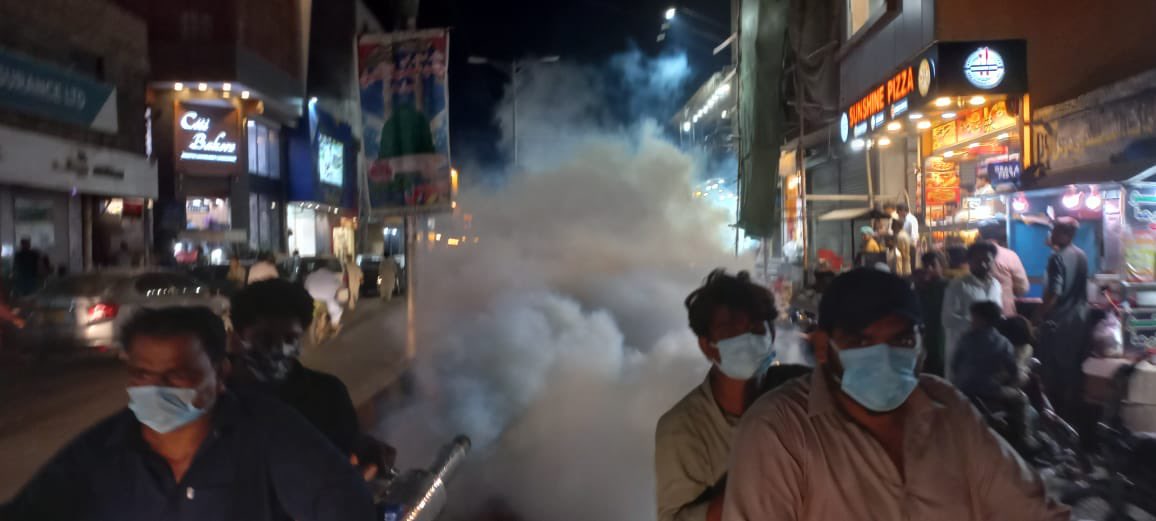 DeputyLarkano's tweet photo. Fumigation spray against #Dengue &amp; Malaria has been carried out in different areas of #Larkana. #SindhGovt https://t.co/oJwLBkt53N