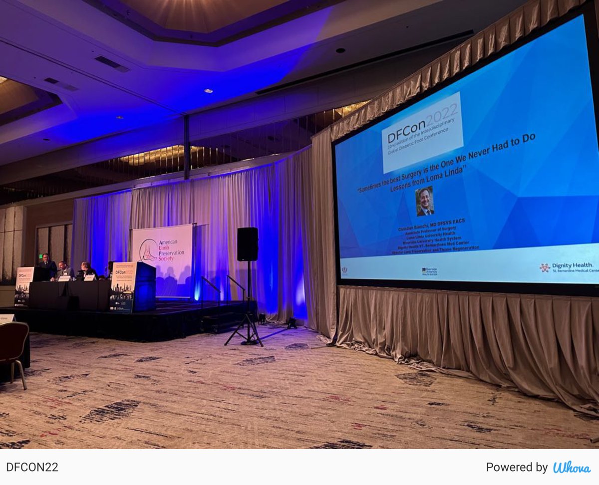 DGArmstrong's tweet photo. An enormously thoughtful talk by Christian Bianchi #DFCON22 #ActAgainstAmputation #DiabeticFoot #ALPSlimb via Whova event app https://t.co/CKW5uxtRka https://t.co/L2WShYEFI0