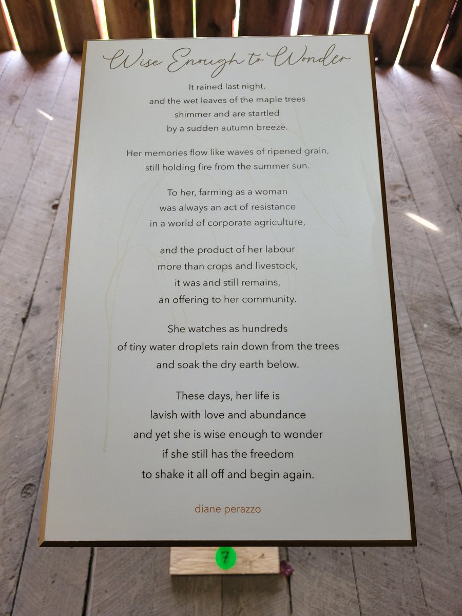 Tontine_og's tweet photo. Sowing the Future: Women Farmers and Eco Agriculture is a beautiful exhibit in a century old barn at Roots and Shoots farm fest. On again tomorrow and don't miss it! @RootsShootsFarm #art https://t.co/rqJdA8S65p