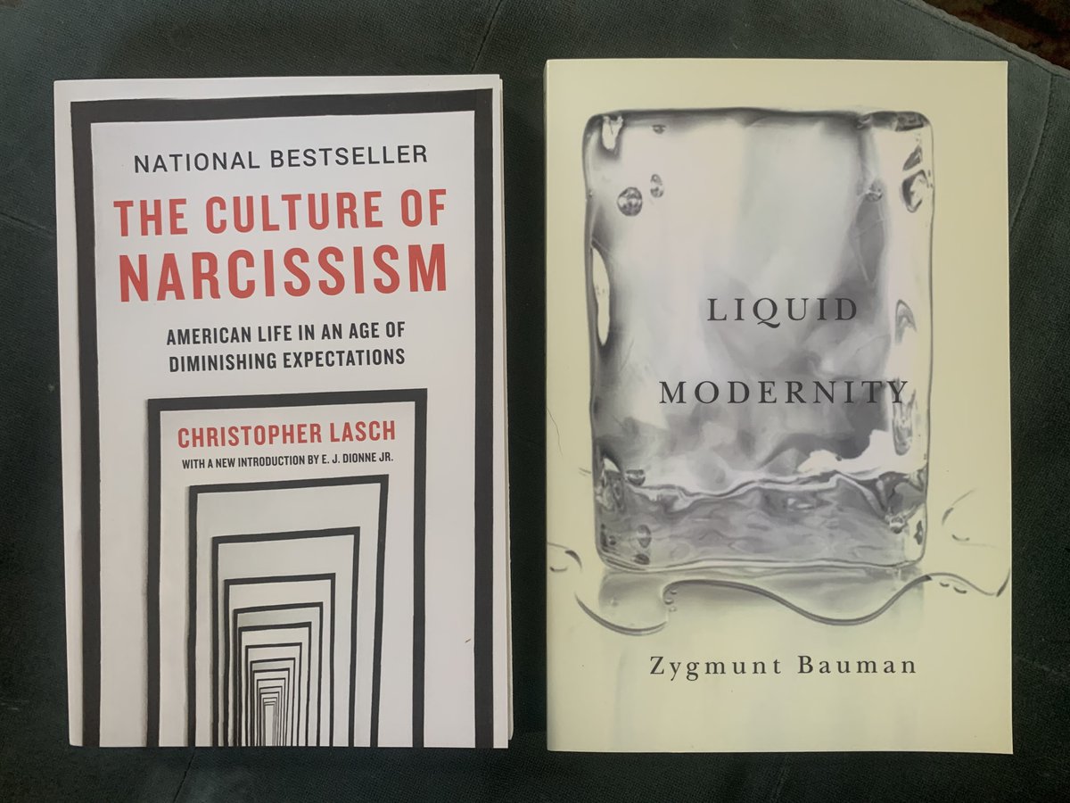Peter reads something in social psychology on a regular basis, here's what's up next! Zygmunt Bauman was initially recommended to him by @MichaelHorton_, and Laisch's work is in the research realm of @JonHaidt.
