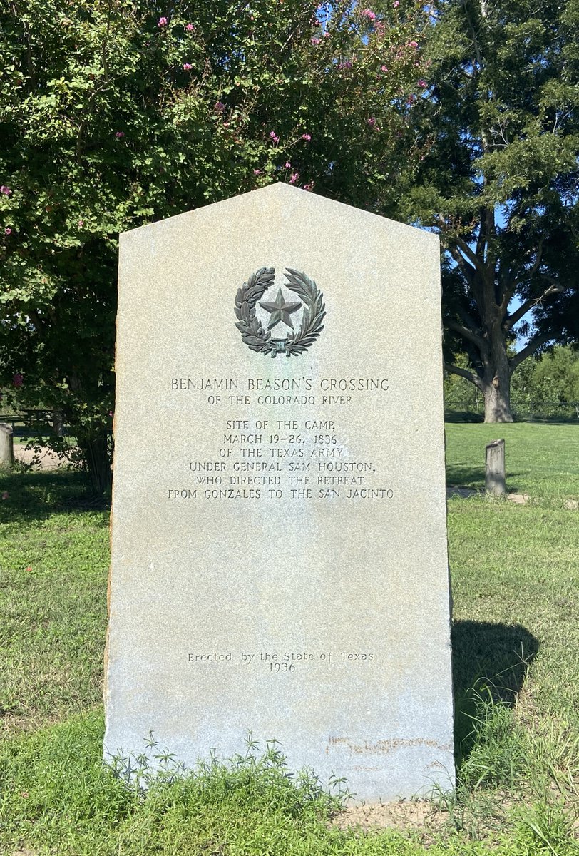 TexHistMarkers's tweet photo. Benjamin Beason's Crossing
Beason's Crossing Park
Colorado County, Texas
Location:  29.704222, -96.535299
#Texas #History #TexasHistory #Columbus #ColoradoCounty #Old300 #RoadToSanJacinto https://t.co/kNKmPsjN4X