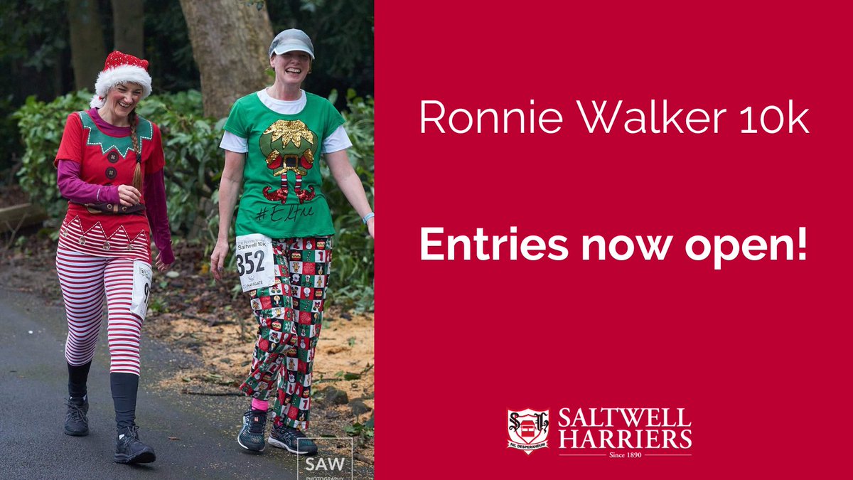 We’re thrilled to announce that entires to the Ronnie Walker Saltwell 10k Road Race are now open! Don’t miss out, enter on line here 👇🏼bookitzone.com/saltwellharrie… #RonnieWalker10k