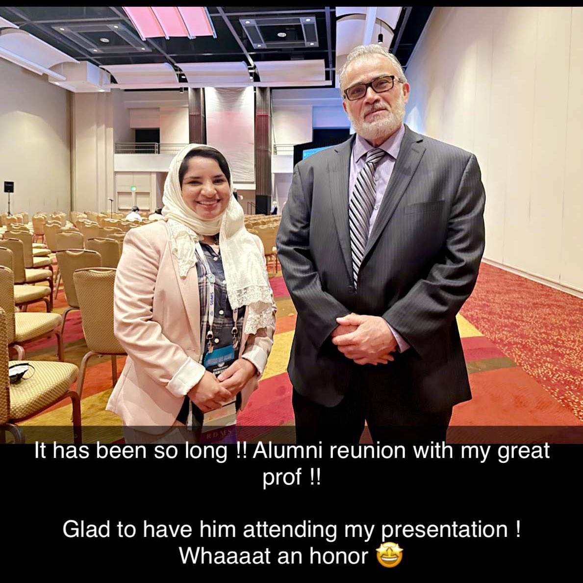 rawan_alsukairi's tweet photo. Glad to have the honor to represent for the annual conference of @TheSDMS this year !! In Atlanta, GA
Thank you SDMS๐
It wouldnโt be successful without the great organizing committee and supporting mentors. Hard work pays off ๐#SDMS #OBgYN #speaker
@TheARDMS
#ARDMS https://t.co/3nuYLFRUfG