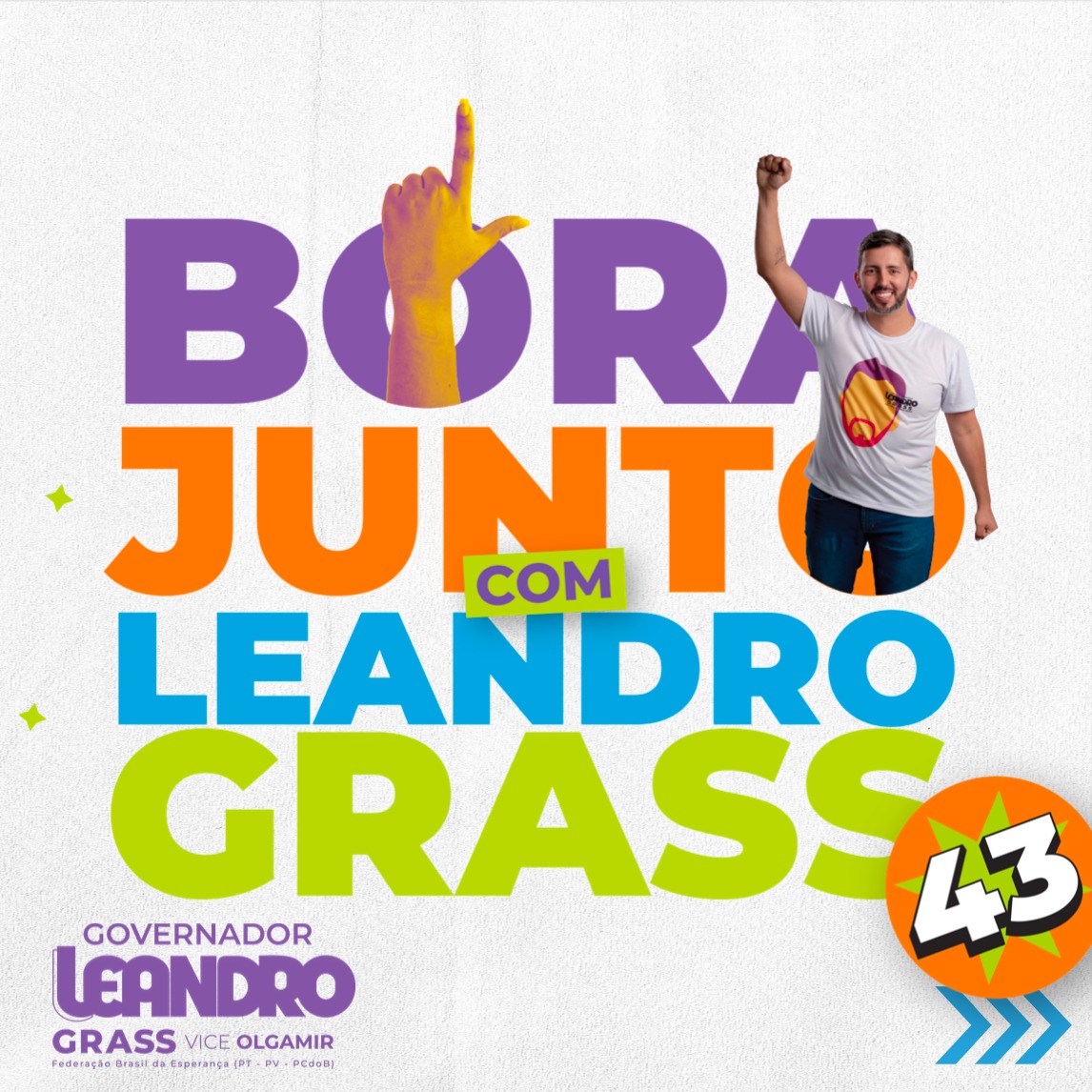 leandrograss's tweet photo. E porque tenho você ao meu lado pra derrotar o atraso e a má gestão. #BoraJunto #LeandroGrass43 https://t.co/zytM1O9nPY