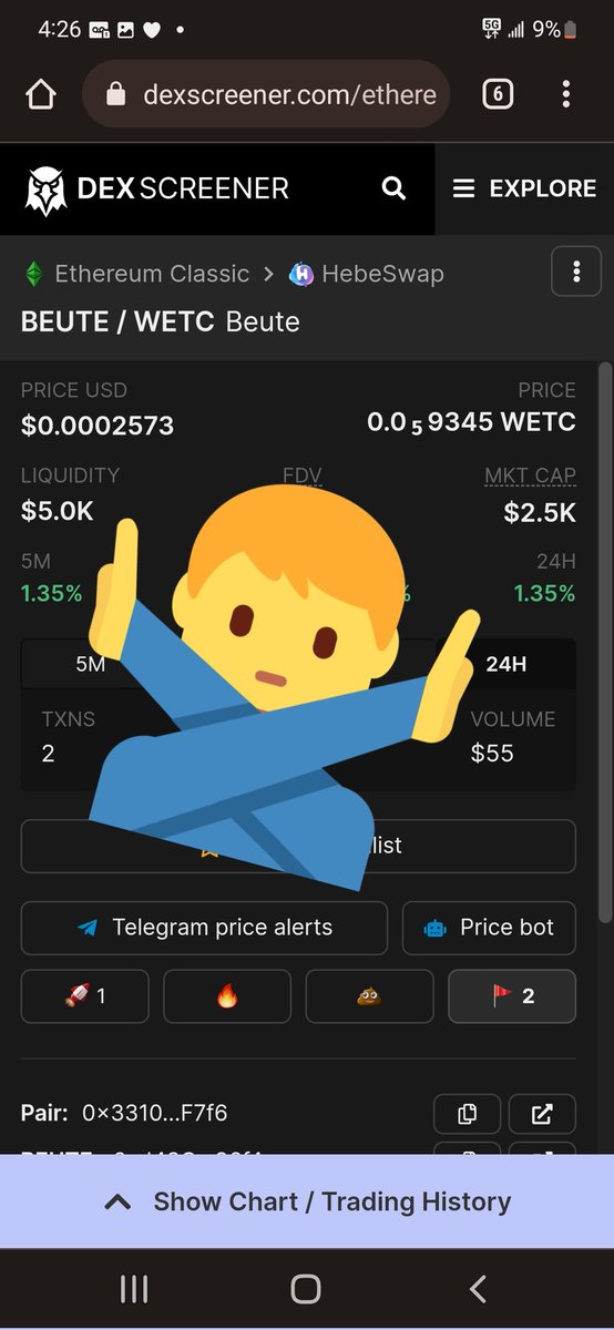 thatonedegenguy's tweet photo. โ๏ธโ๏ธ๐ฉ๐ฉโ๏ธโ๏ธ
DO NOT BUY $BEUTE
Another copy and paste from
$TURTLE & $SHARK ๐คฃ
again a cancel sell function found
Scammers are lazy af
#nomorescams
#ETCARMY
#Scumhunters https://t.co/kN9NVQFnSf