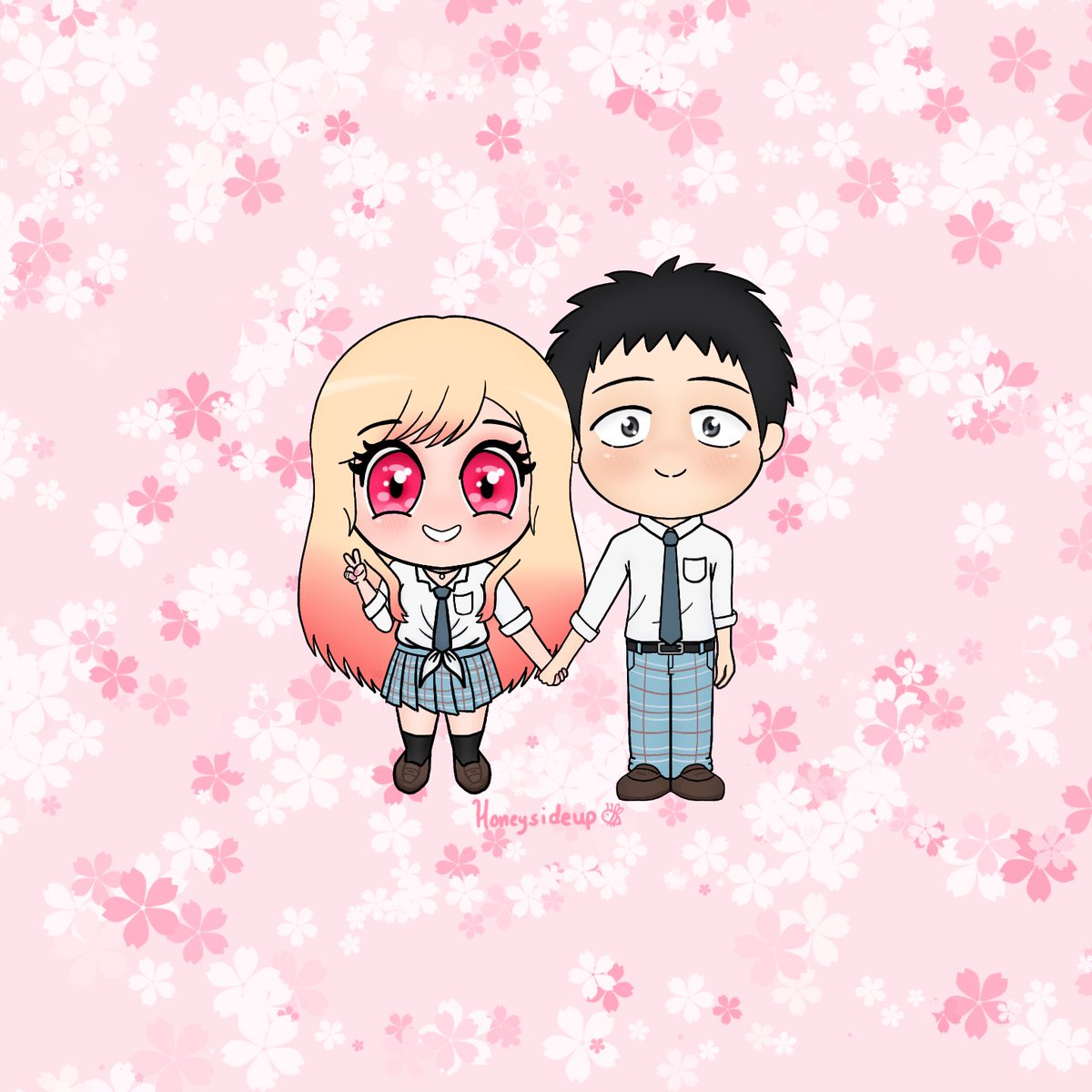 honeyside_up's tweet photo. Love them 🥰😄💕

#anime #animefanart #marinkitagawa #marinkitagawafanart #MyDressUpDarling #wholesome #kawaii https://t.co/EL4eW93tez