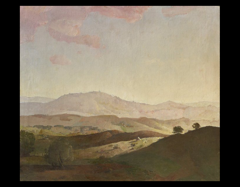 ClockworkCosmos's tweet photo. "Evening on the Bathurst Hills" - Lloyd Rees (1895-1988) 
#LloydRees @ArtGalleryofNSW https://t.co/X5aRnCcoO2