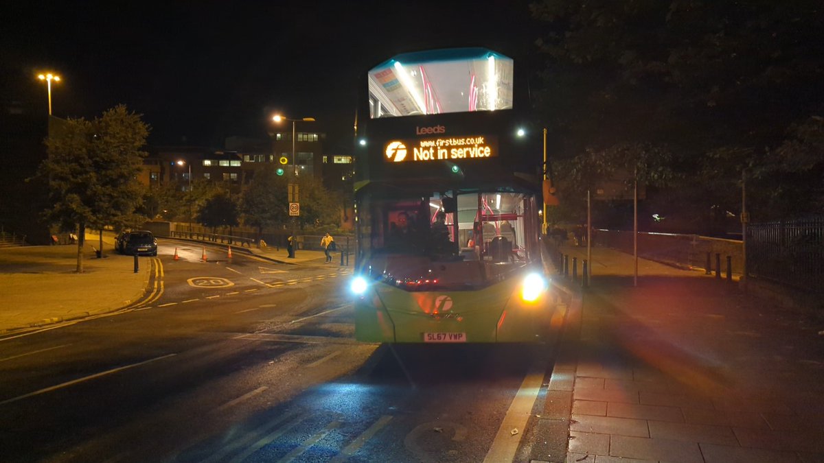 Thankyou ever so much @firstwestyorks for 'cancelling' the last *two* busses of the day to Morley. This is not in any way acceptable. People stood around for ages, left stranded. Options: Taxi, long unpleasant walk, or sleep in the bus shelter. @mayorofwy @metrotravelnews