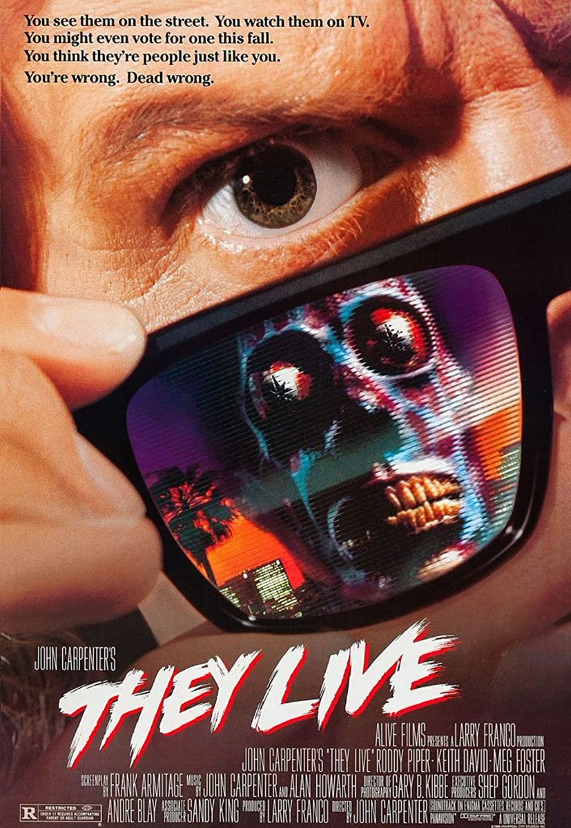 NowWatchMovies's tweet photo. #NowWatchingThisMovie
🎬 They Live 🎬
⭐️ Starring ⭐️
#KeithDavid #RoddyPiper #MegFoster #PeterJason #BuckFlower #SyRichardson #LarryFranco #TheyLive #NowWatching #FilmTwitter #HorrorMovies #horrormonth #HorrorThrillerMonth https://t.co/CiAjApfq0Z