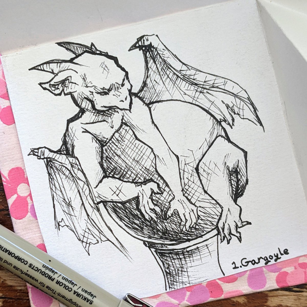 P0cketpuppyz's tweet photo. Gargoyle
#inktober2022 https://t.co/yHjRpbZfWu