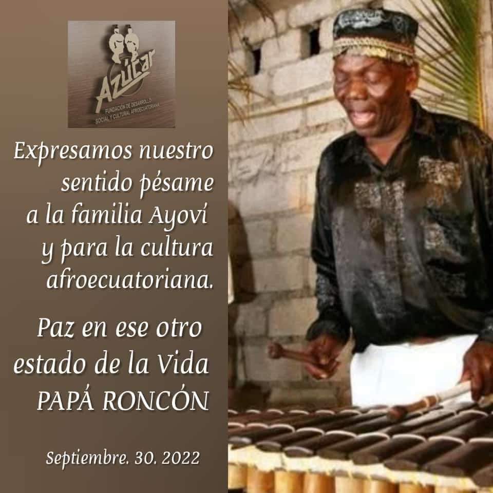 Una leyenda Ecuatoriana! QEPD <a href="/JuanMontao8/">Juan Montaño</a> <a href="/vidanomercancia/">Alexandra Ortega G</a> <a href="/ConafroEcuador/">CONAFRO</a>