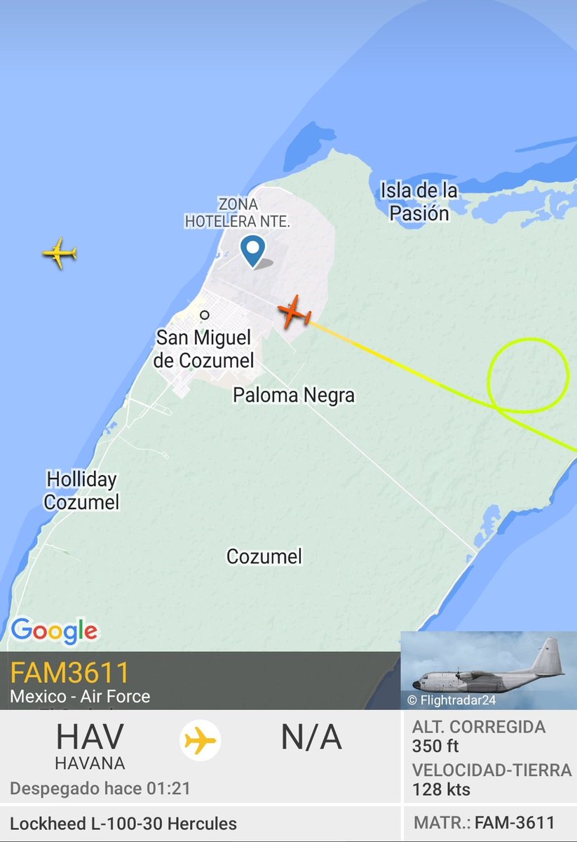 UnCubanoAhi's tweet photo. Acaba de aterrizar en el Aeropuerto de San Miguel de Cozumel MÉXICO 🇲🇽 https://t.co/Z4eDABv78B