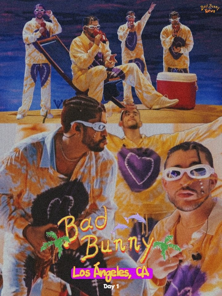 badbunny_news's tweet photo. Bad Bunny | World's Hottest Tour (Los Ángeles, CA) 🌴💜💛 https://t.co/9GCvj9Sxv5