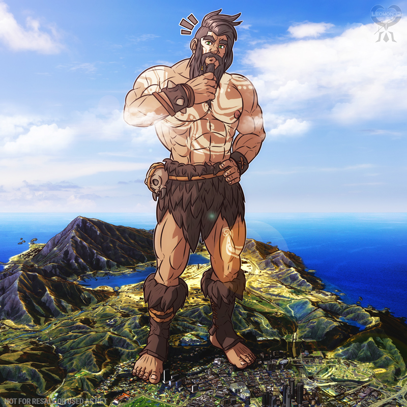 leomon32's tweet photo. D'ugh good. D'ugh can't find enemy. D'ugh don't get it. Everybody love D'ugh but D'ugh is dumb (2 variations for you perv) #Fortnite @FortniteGame #Dugh #giant #giantgrowth #big #caveman #muscles #beard #strong #macrophile https://t.co/HEyMkxbqZ4