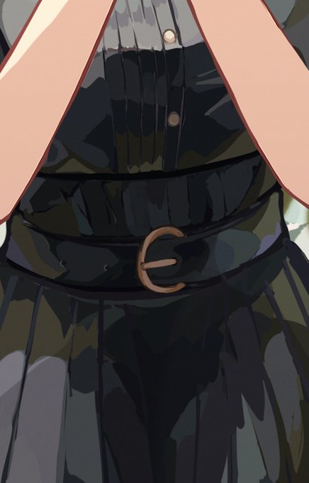 今回のお気に入りポイント周囲の物体の色を服にものせるのを意識。お手本は明るい部分と暗い部分の境界を強調してあったんだけど、再現しきれなかった 