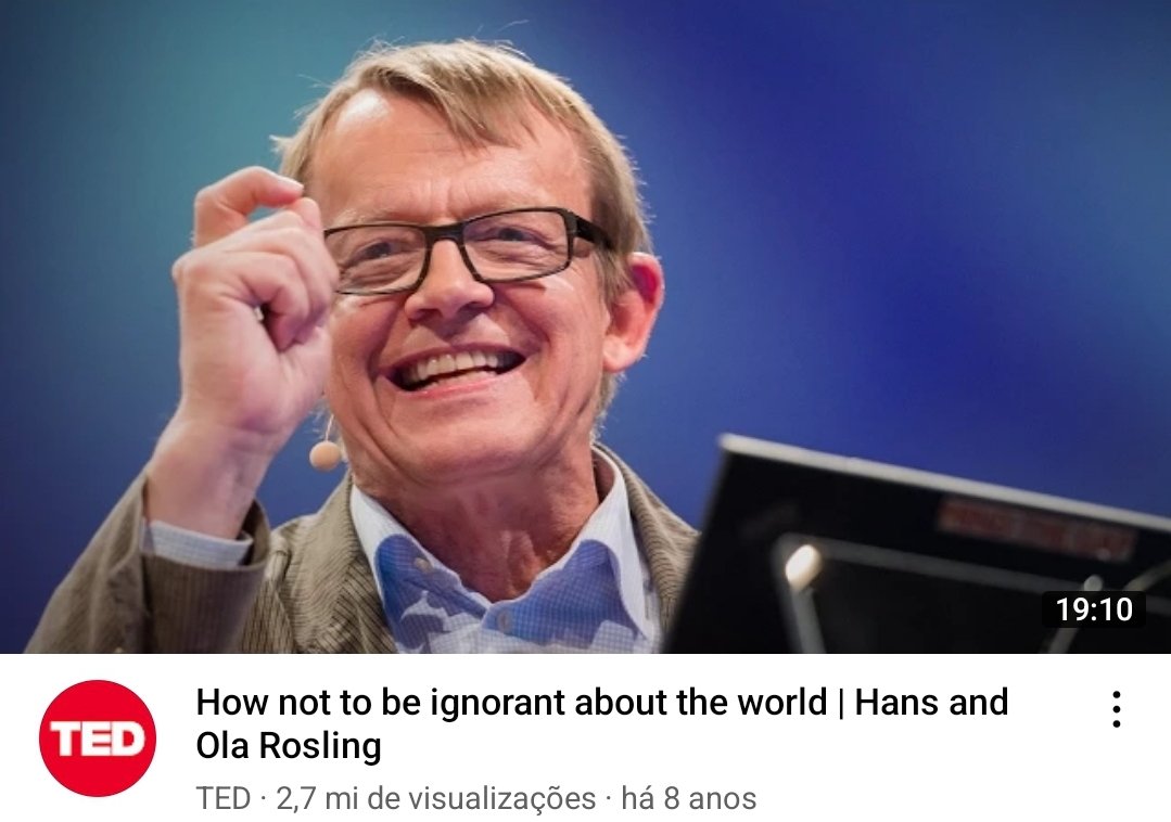 _flai_'s tweet photo. YOUTUBE é uma verdadeira escola. Listei 4 VÍDEOS para você aprender DATA SCIENCE 👨🏻‍💻 

1) Hans Rosling - Como não ser ignorante sobre o Mundo 🌍.

https://t.co/c2izFTbv7V https://t.co/KlVUwN27cc