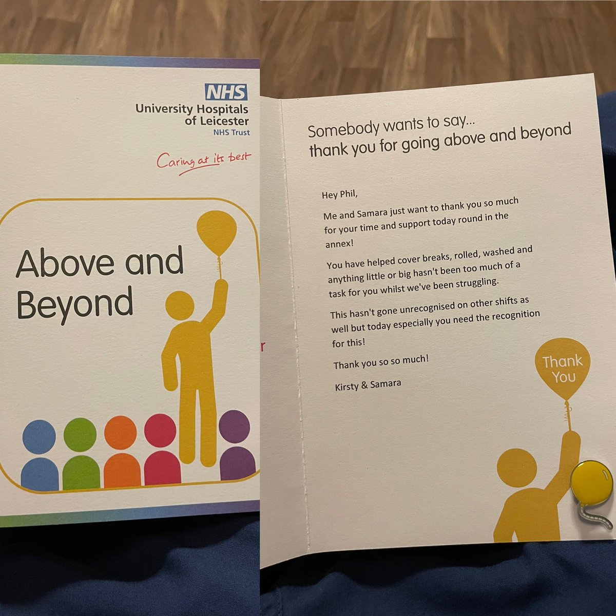philarkley's tweet photo. Randomly decided to check the @AicuLri pigeon holes on my nightshift whilst getting a drink and came across this. Always a nice surprise to receive one of these! Thank you @SamaraM_RN https://t.co/yrHItKCklZ